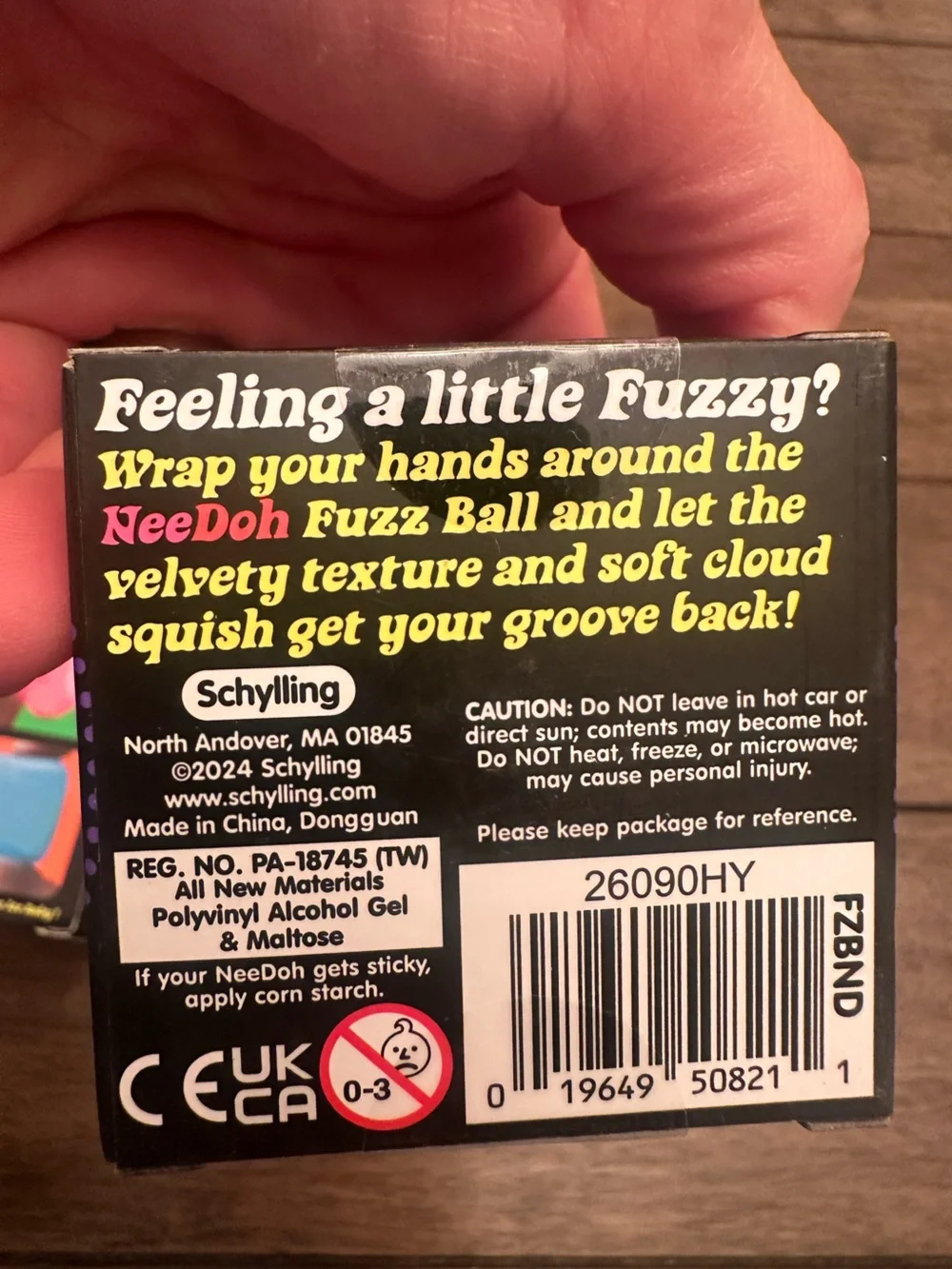 NeeDoh Fuzz Ball Purple Velvet Squeeze Squishy NEW in Box